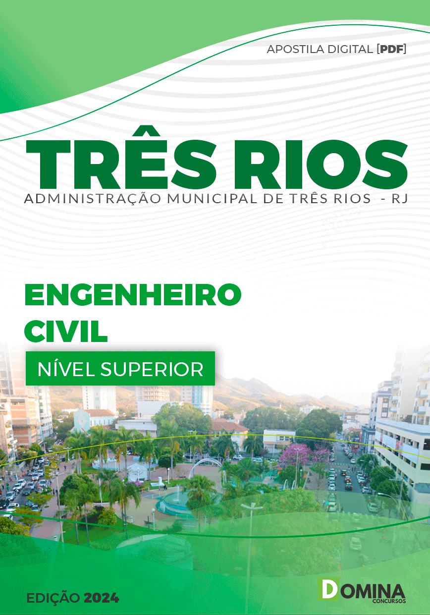Apostila Pref Três Rios RJ 2024 Engenheiro Civil