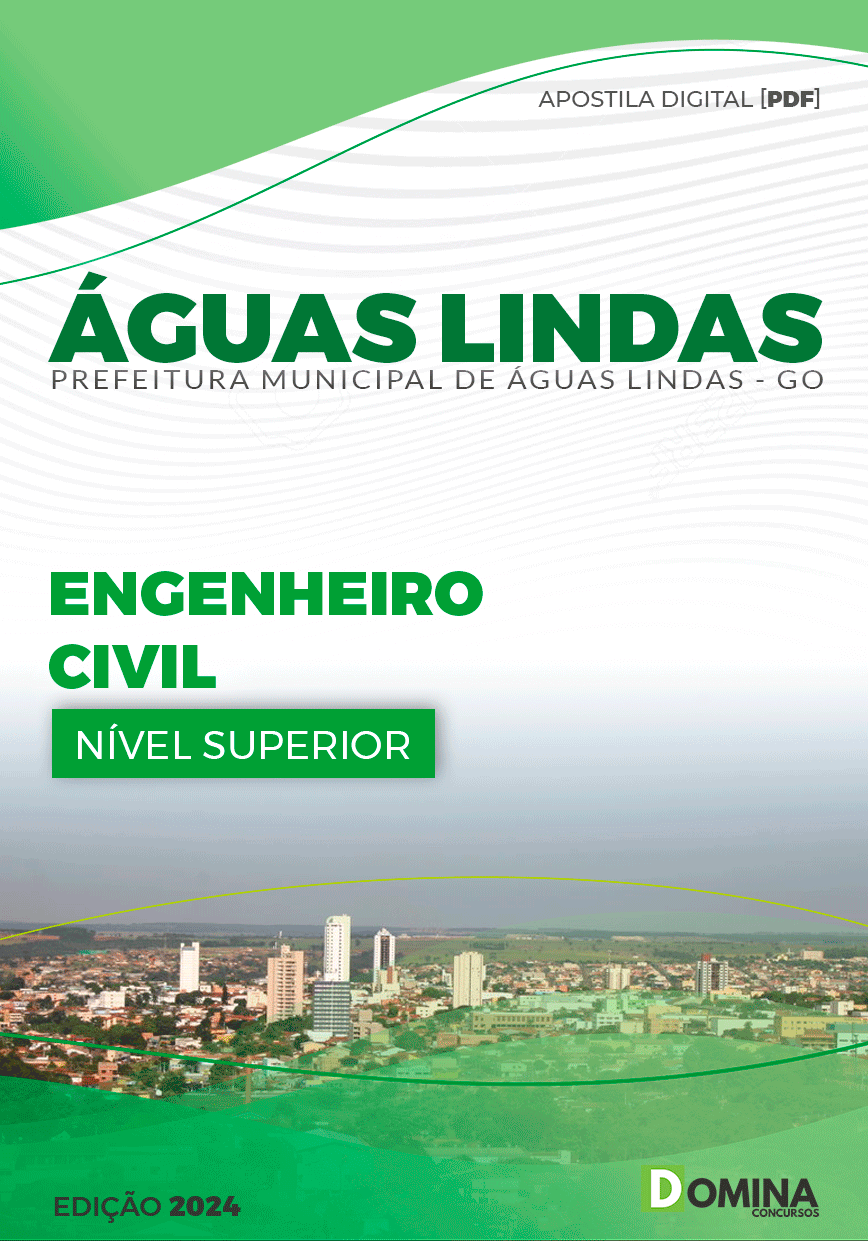 Apostila Pref Águas Lindas GO 2024 Engenheiro Civil