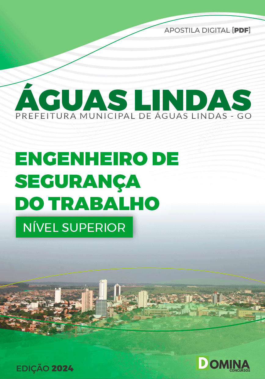 Apostila Pref Águas Lindas GO 2024 Engenheiro Segurança Trabalho