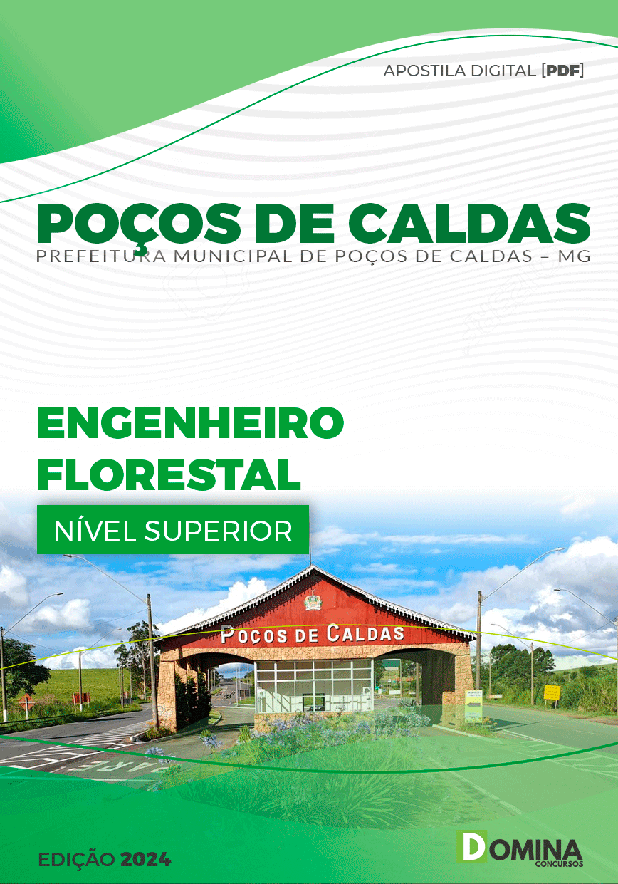 Apostila Pref Poços de Caldas MG 2024 Engenheiro Florestal