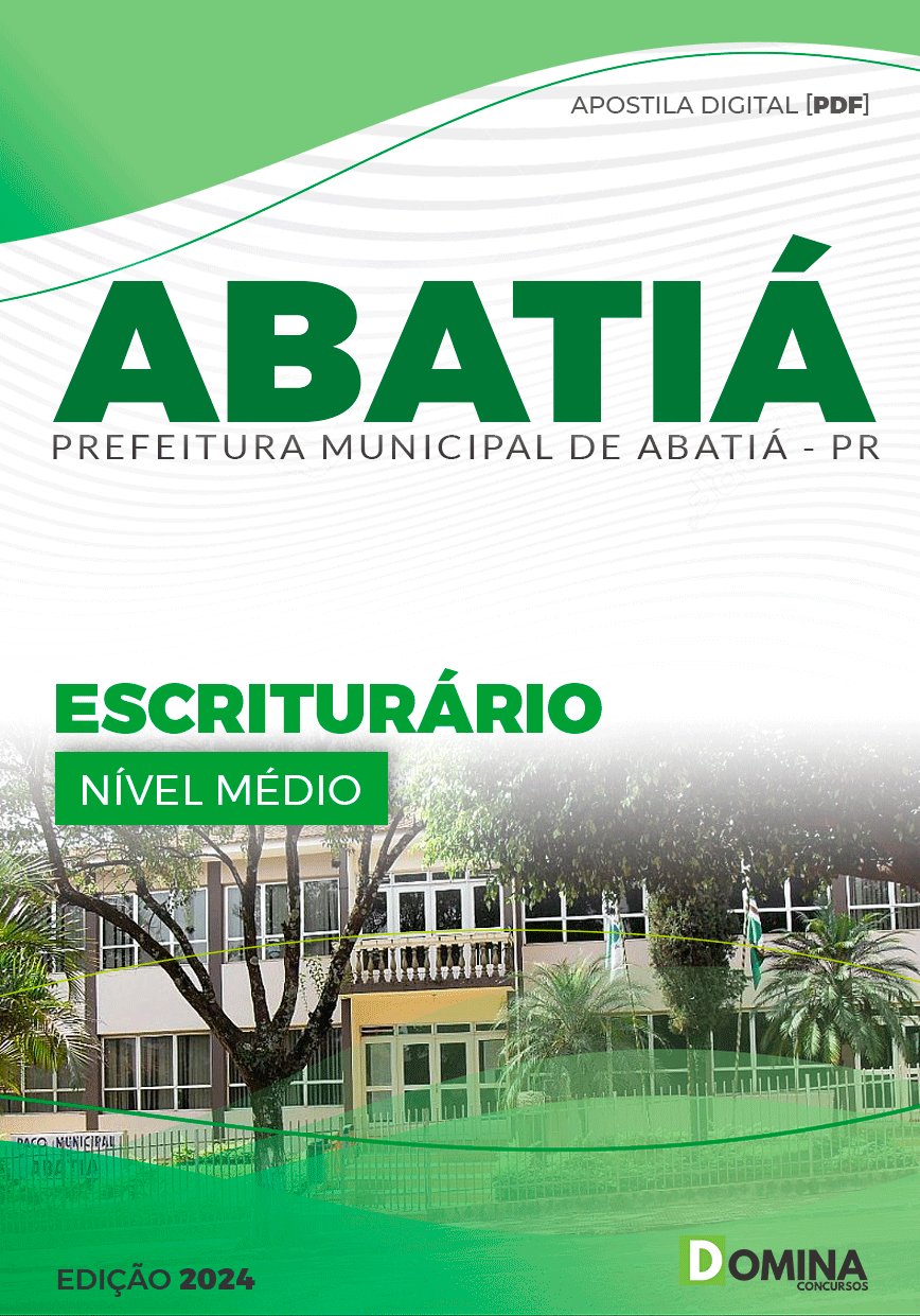 Apostila Pref Abatiá PR 2024 Escriturário