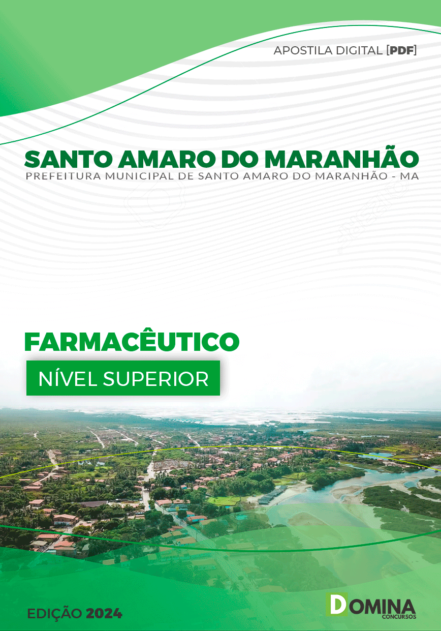 Apostila Pref Santo Amaro MA 2024 Farmacêutico