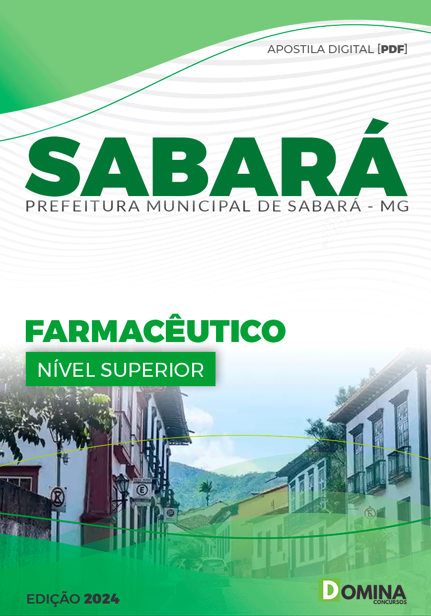 Apostila Pref Sabará MG 2024 Farmacêutico