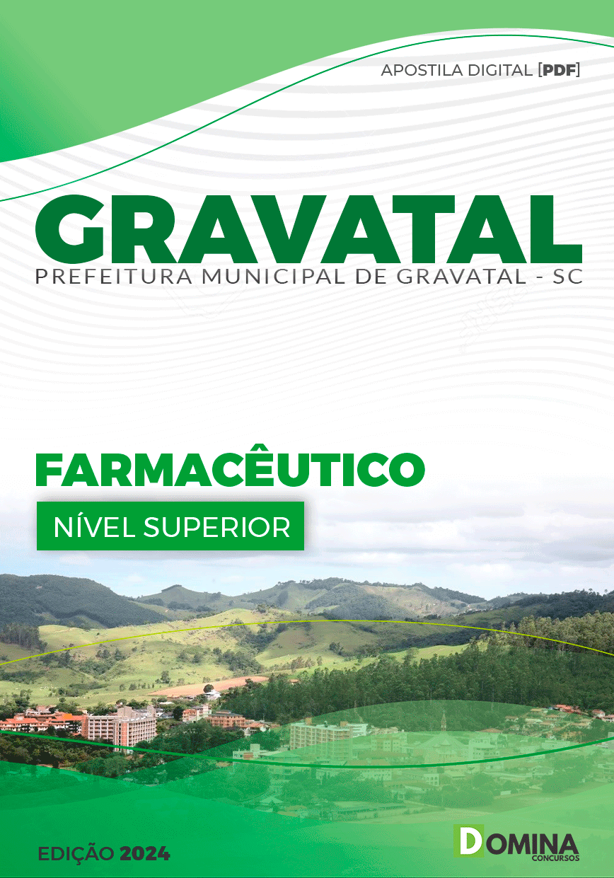 Apostila Concurso Pref Gravatal SC 2024 Farmacêutico