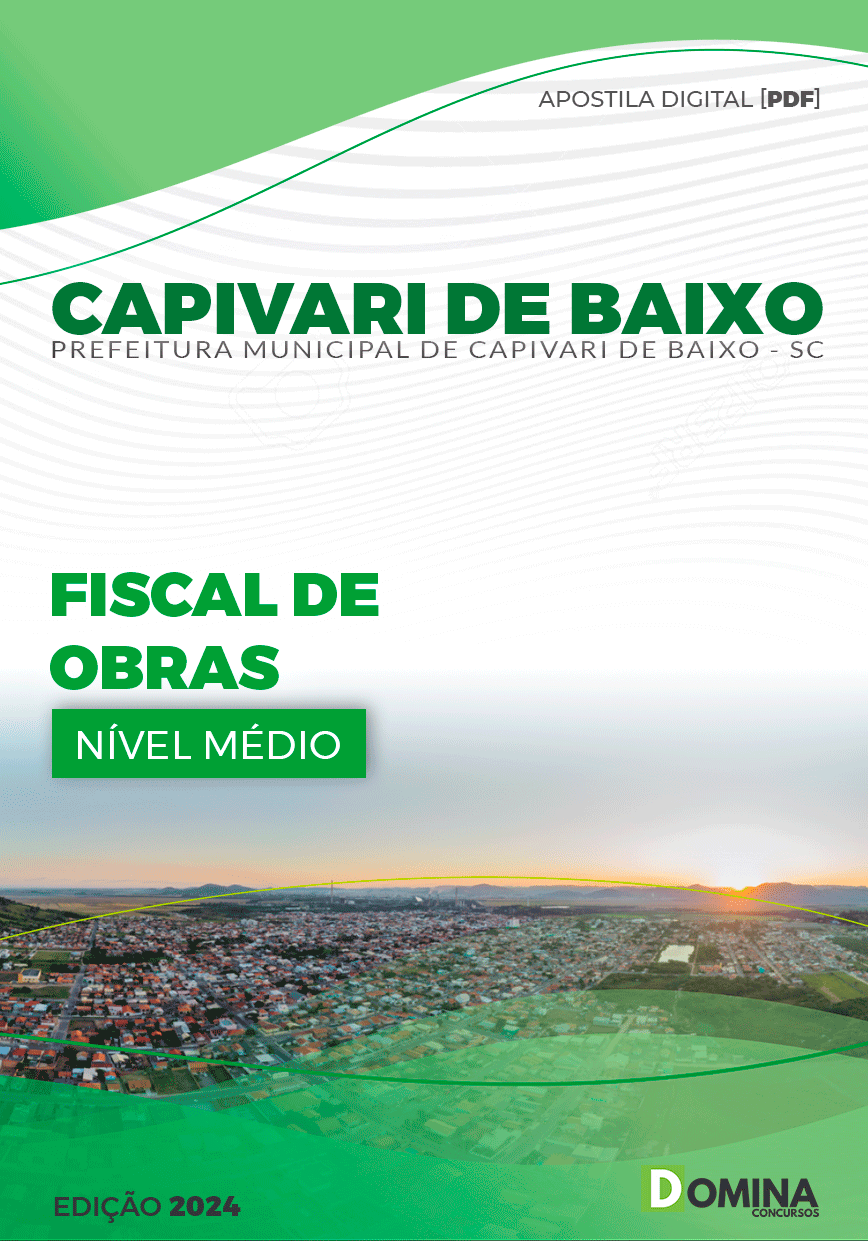 Apostila Pref Capivari de Baixo SC 2024 Fiscal Tributos