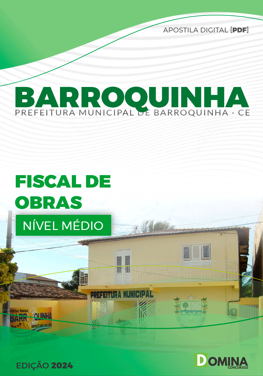 Apostila Pref Barroquinha CE 2024 Fiscal de Obras