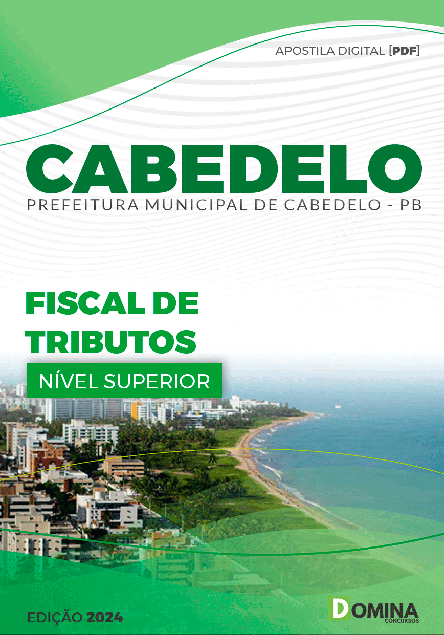 Apostila Pref Cabedelo PB 2024 Fiscal de Tributos