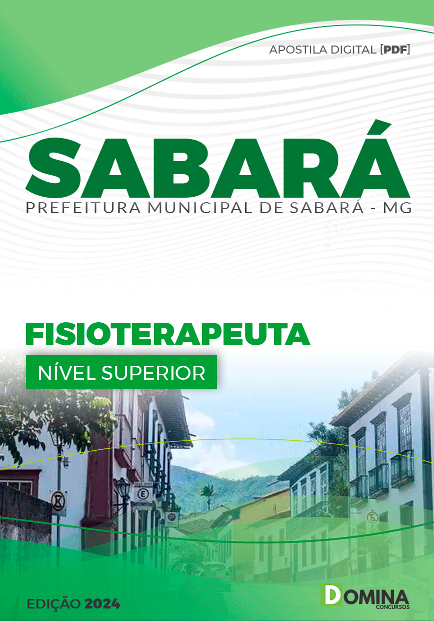 Apostila Pref Sabará MG 2024 Fisioterapeuta