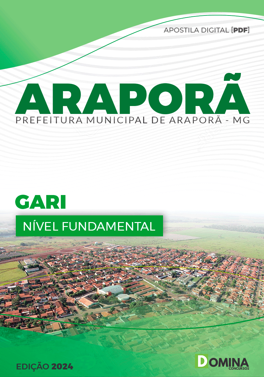 Apostila Pref Araporã MG 2024 Gari