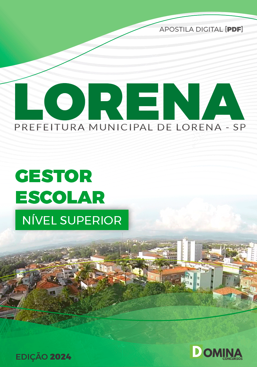 Apostila Pref Lorena SP 2024 Gestor Escolar