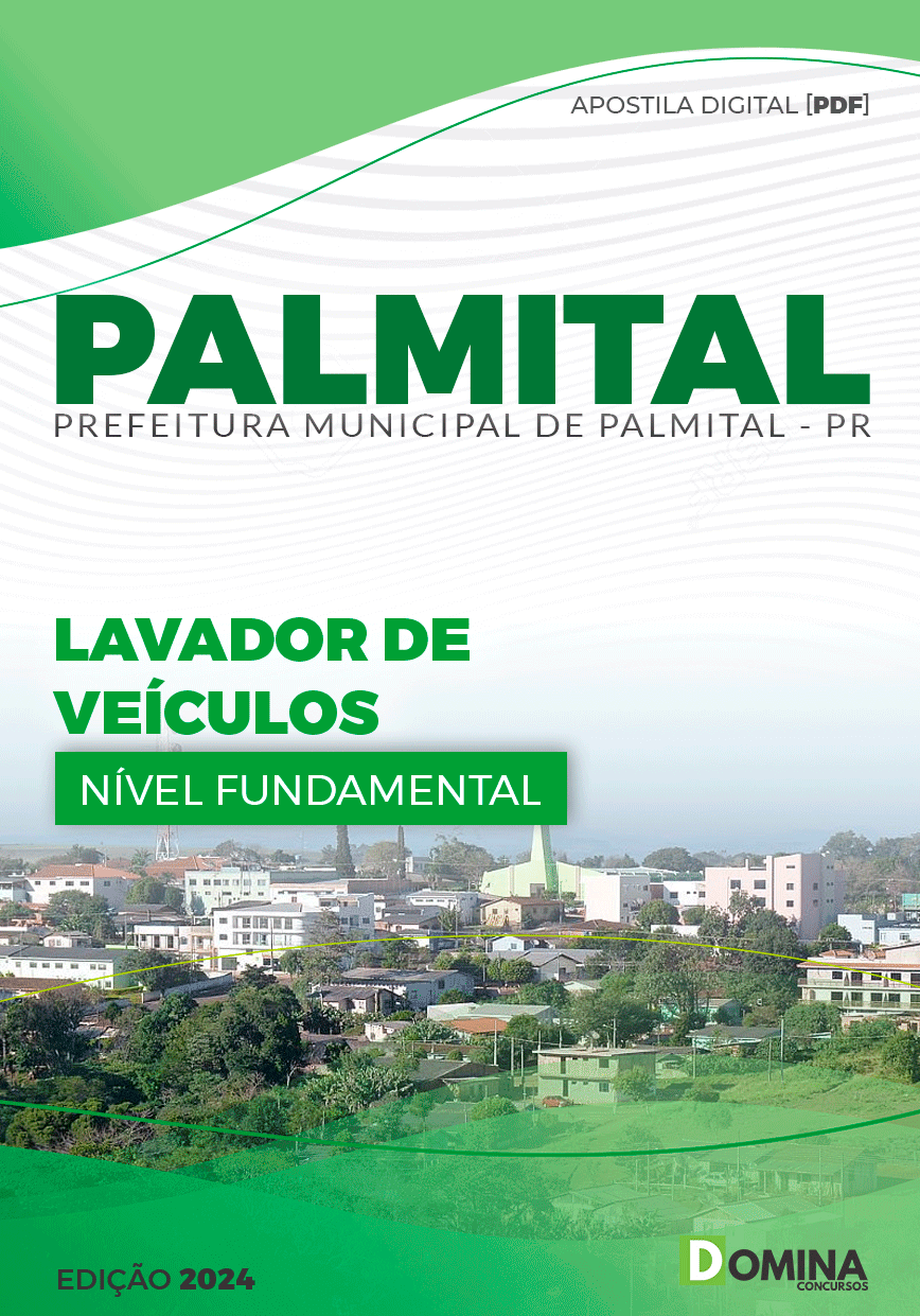 Apostila Pref Palmital PR 2024 Lavador de Veículos