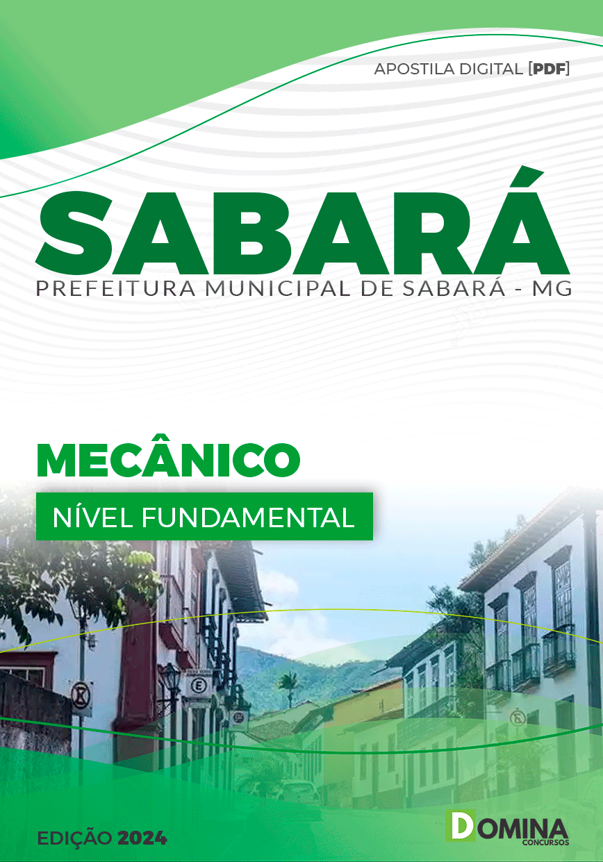 Apostila Concurso Pref Sabará MG 2024 Mecânico