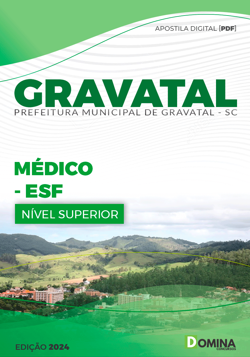Apostila Concurso Pref Gravatal SC 2024 Médico ESF