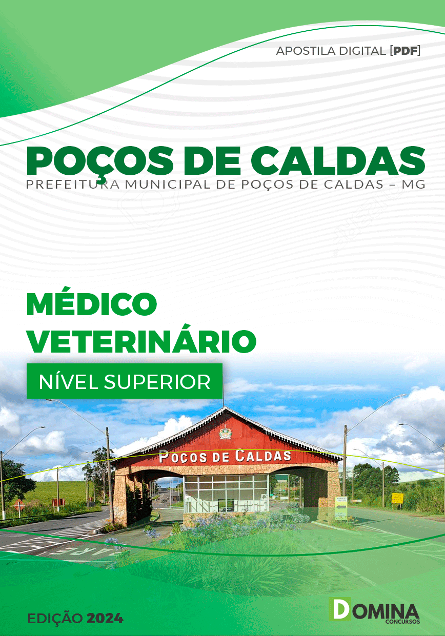 Apostila Pref Poços de Caldas MG 2024 Médico Veterinário
