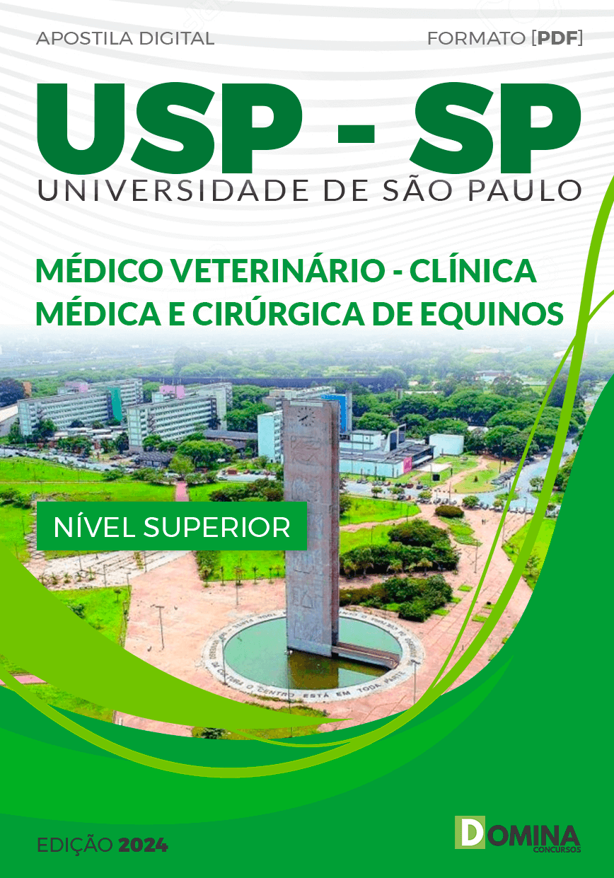 USP SP 2024 Médico Veterinário Clínica Medica e Cirúrgica de Equinos