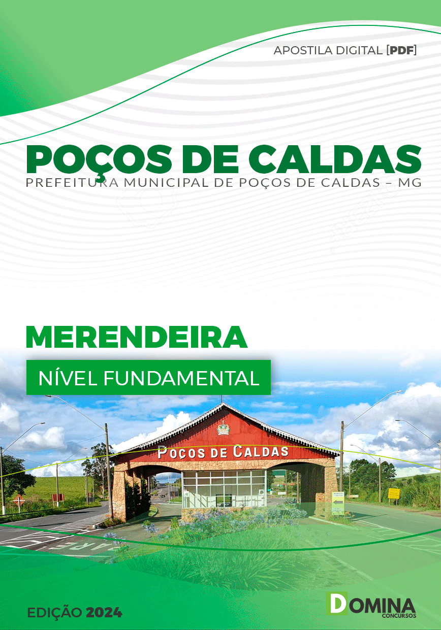 Apostila Pref Poços de Caldas MG 2024 Merendeira
