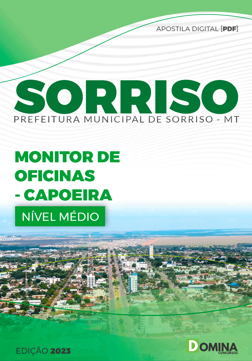 Apostila Seletivo Pref Sorriso MT 2024 Monitor Oficina Capoeira
