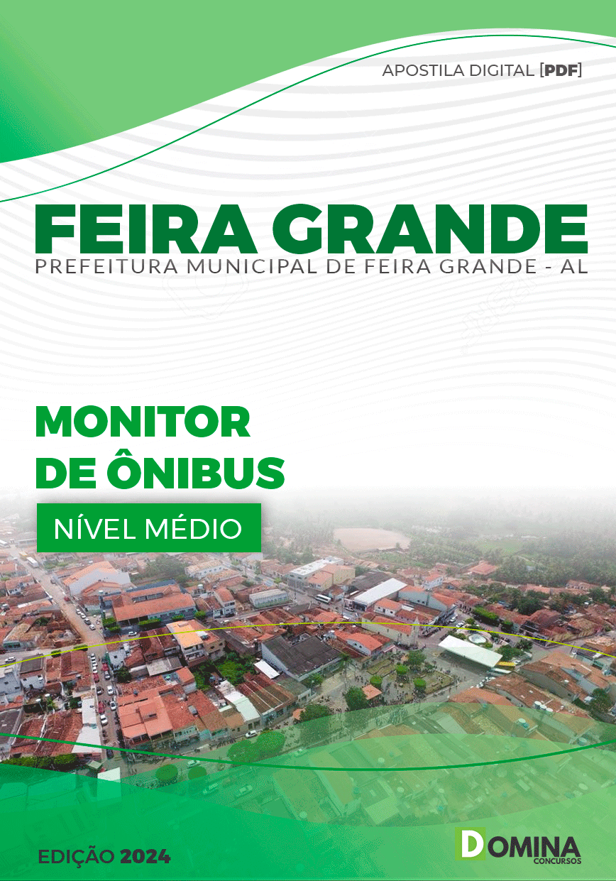 Apostila Pref Feira Grande AL 2024 Monitor Ônibus