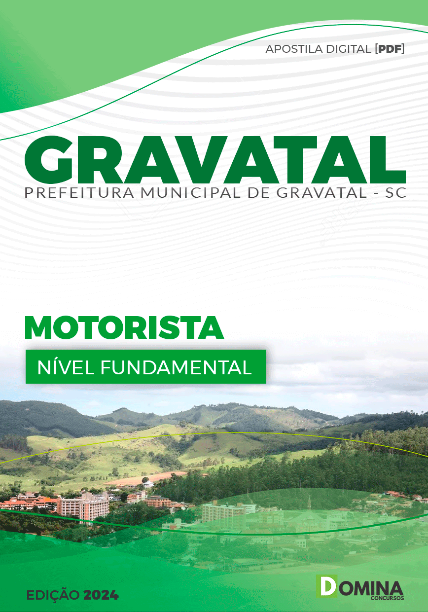 Apostila Concurso Pref Gravatal SC 2024 Motorista