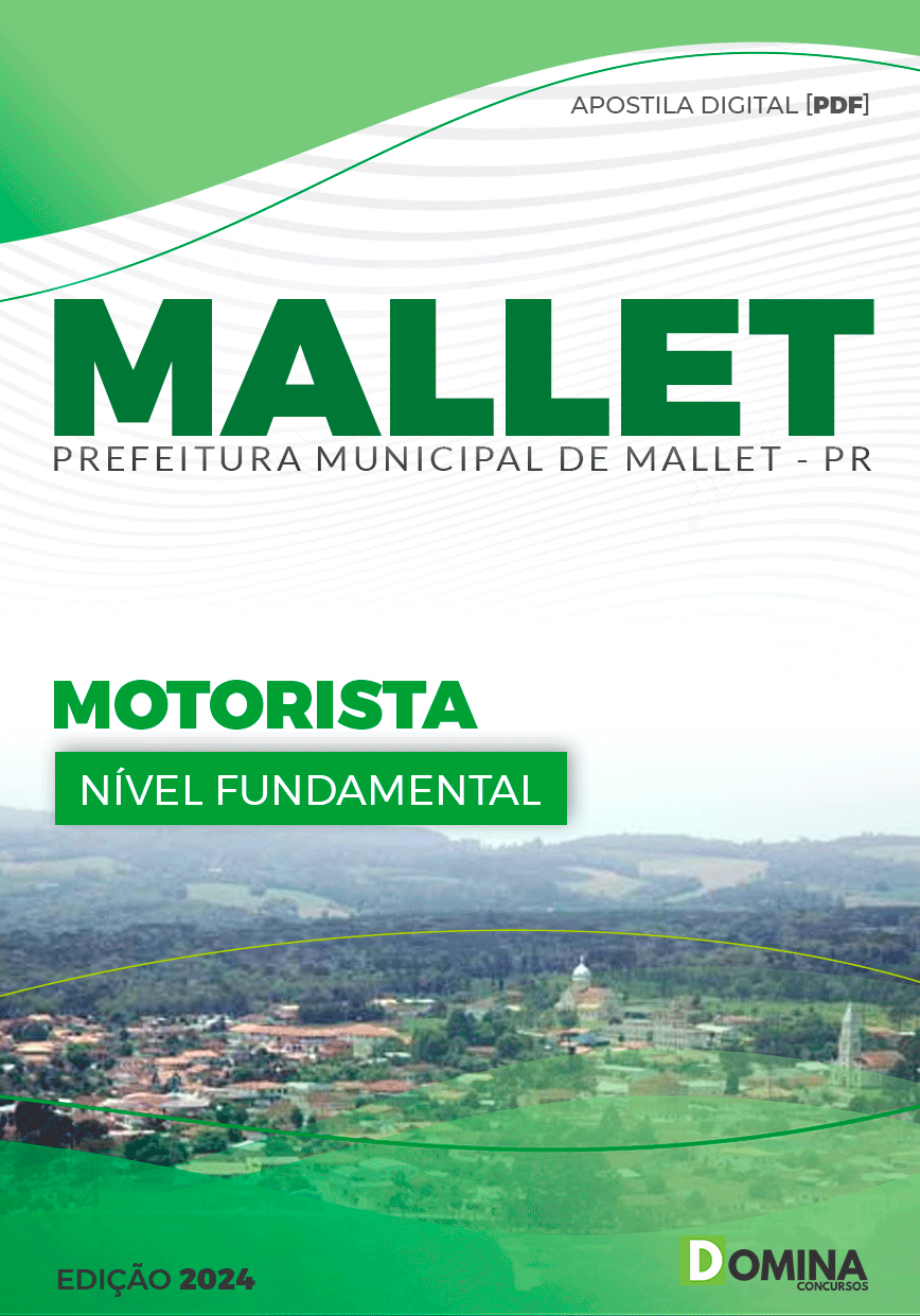 Apostila Pref Mallet PR 2024 Motorista
