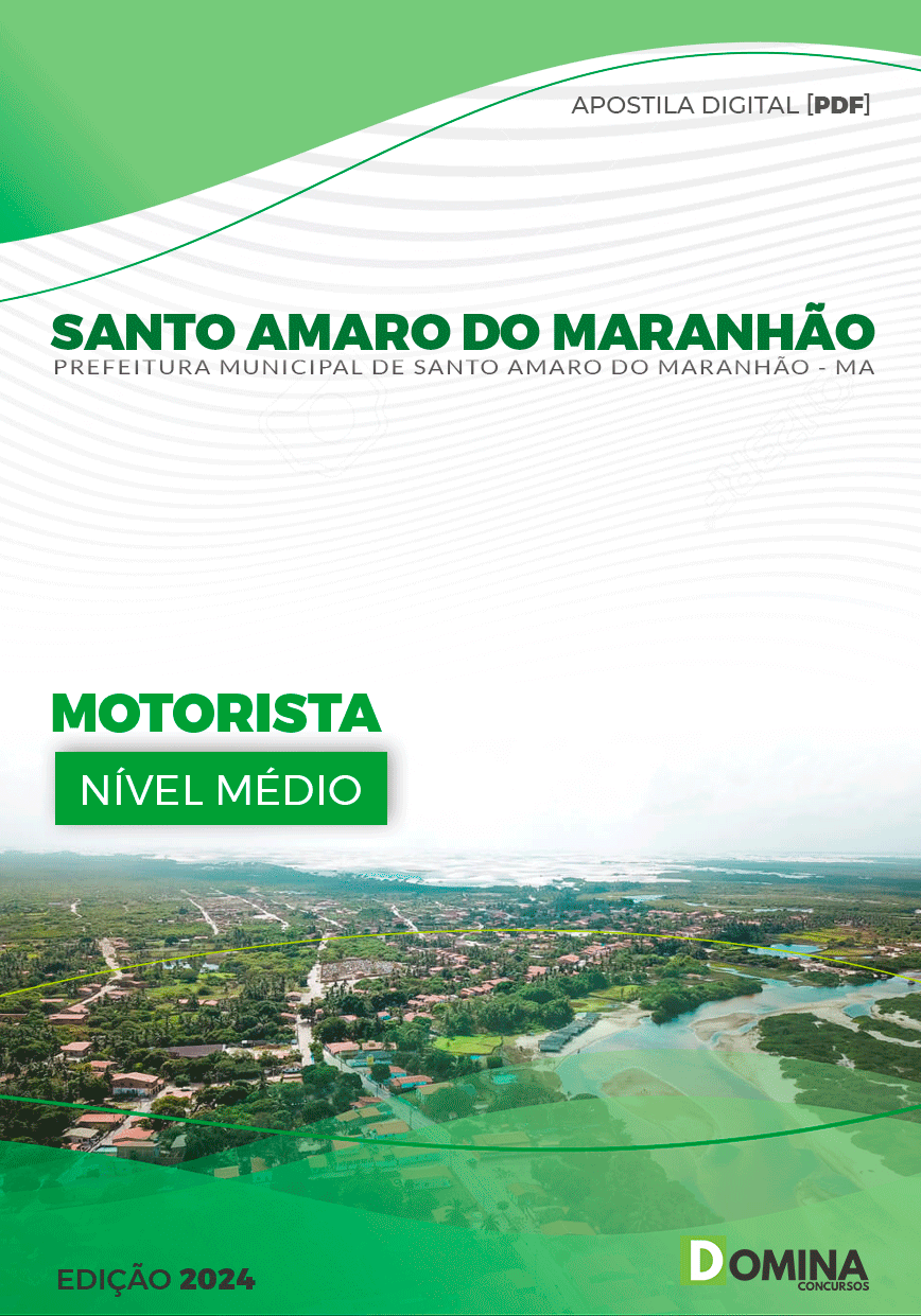 Apostila Pref Santo Amaro MA 2024 Motorista