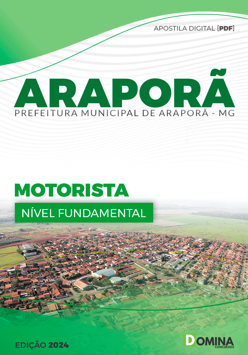 Apostila Pref Araporã MG 2024 Motorista