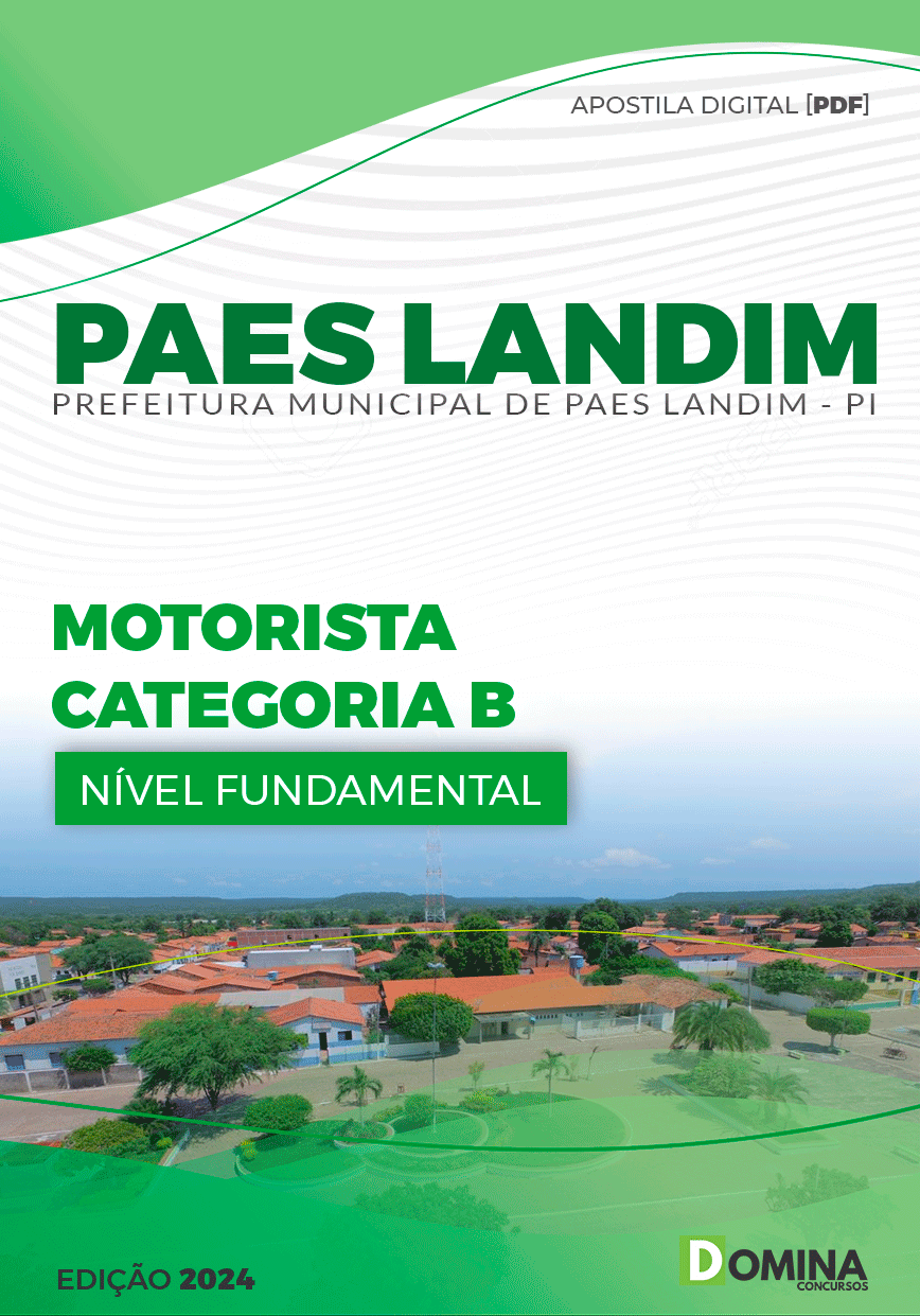 Apostila Pref Paes Landim PI 2024 Motorista B