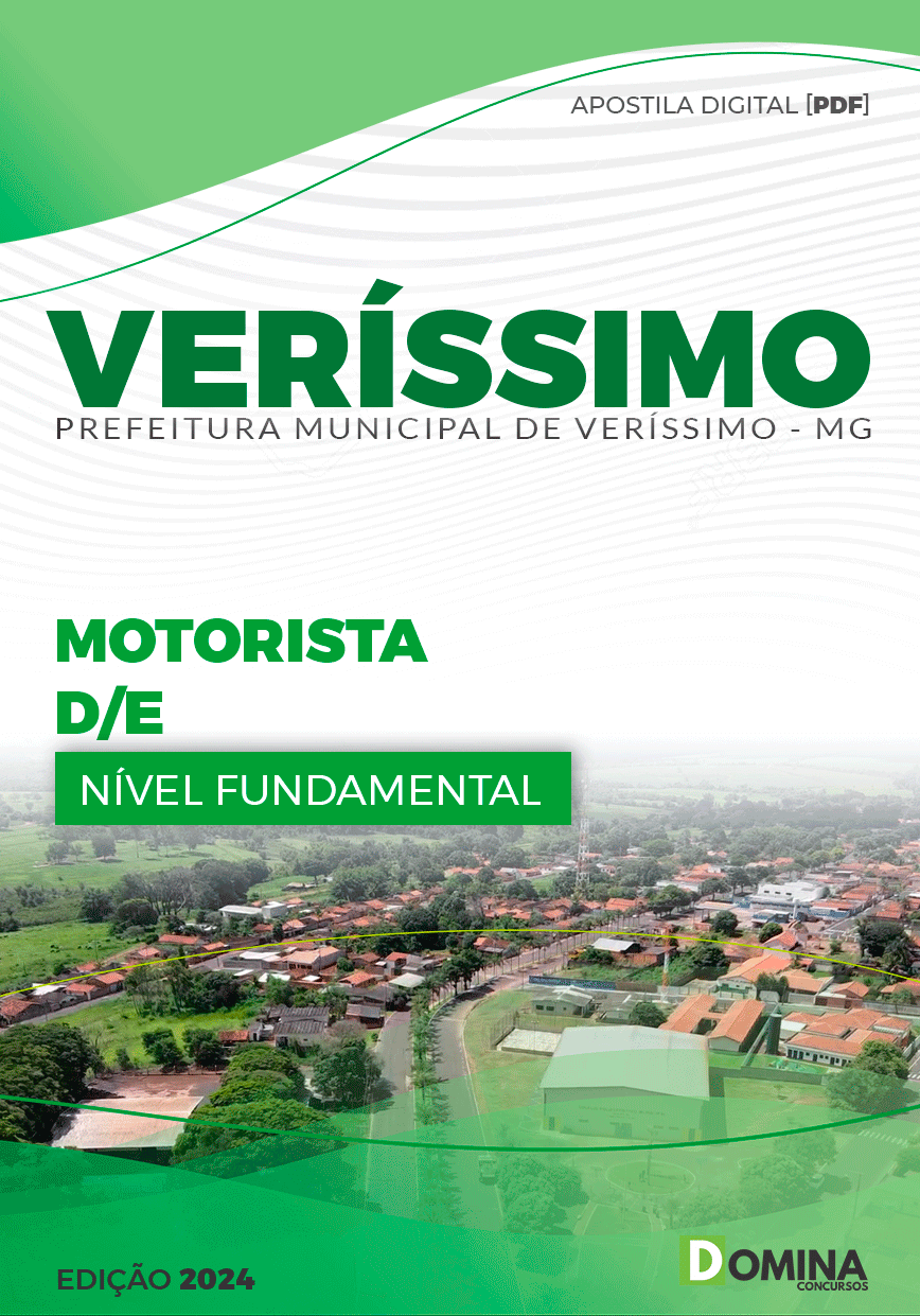 Apostila Concurso Pref Veríssimo MG 2024 Motorista D E