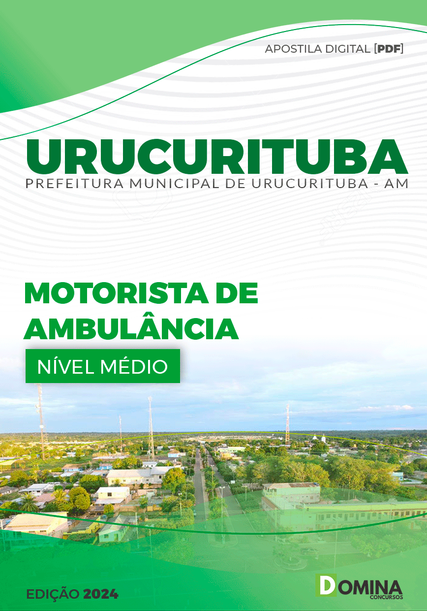Apostila Pref Urucurituba AM 2024 Motorista Ambulância