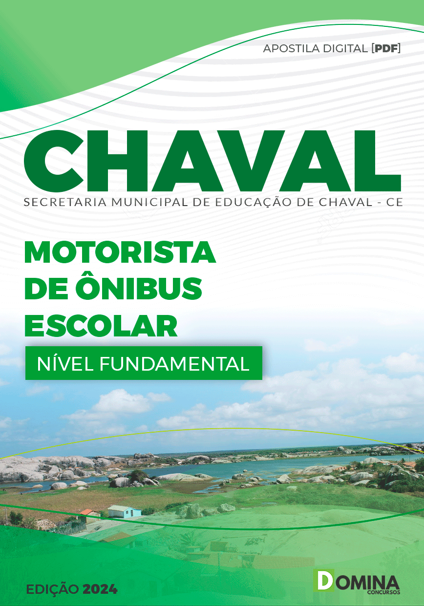 Apostila Concurso Pref Chaval CE 2024 Motorista Ônibus Escolar