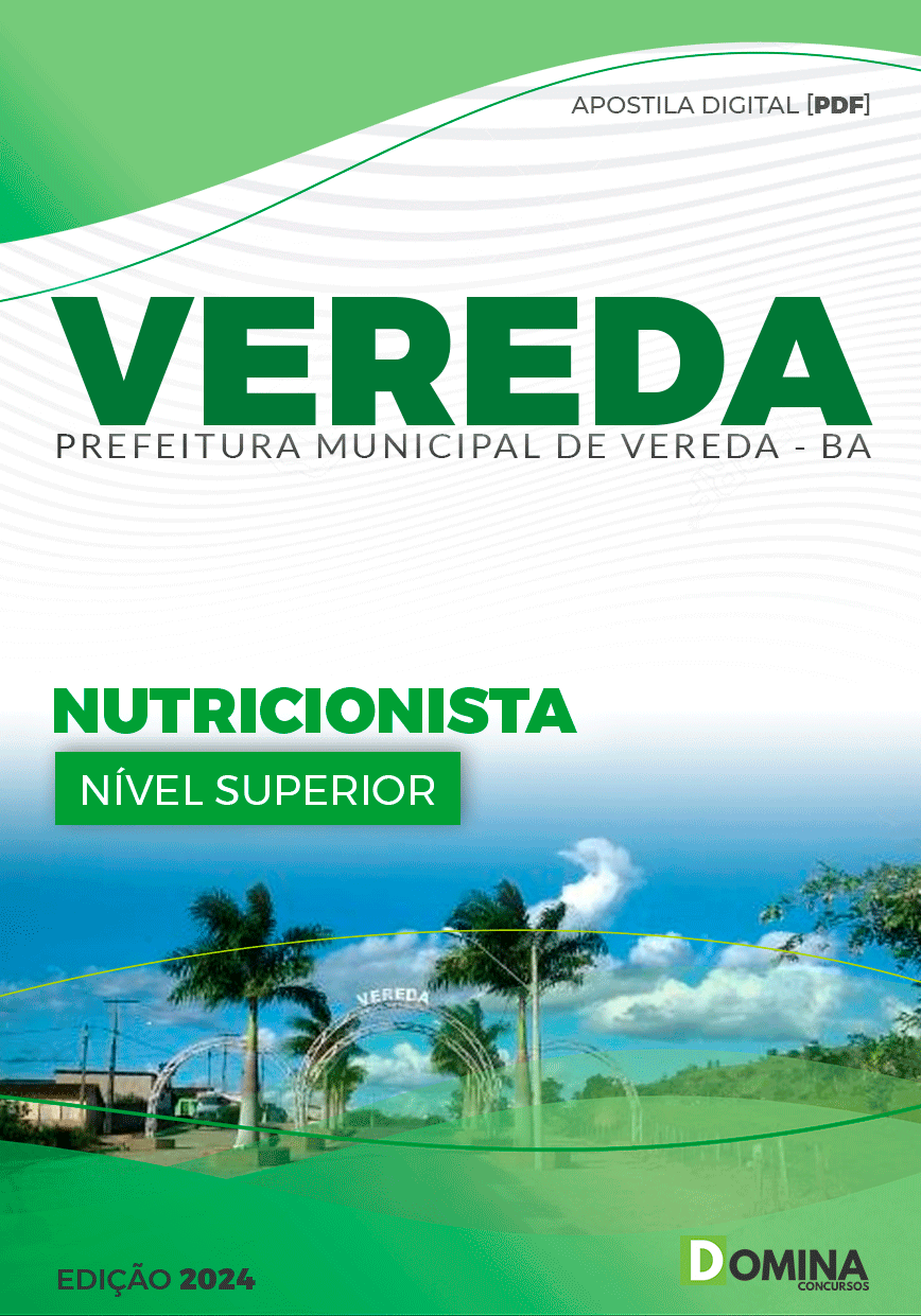Apostila Pref Vereda BA 2024 Nutricionista