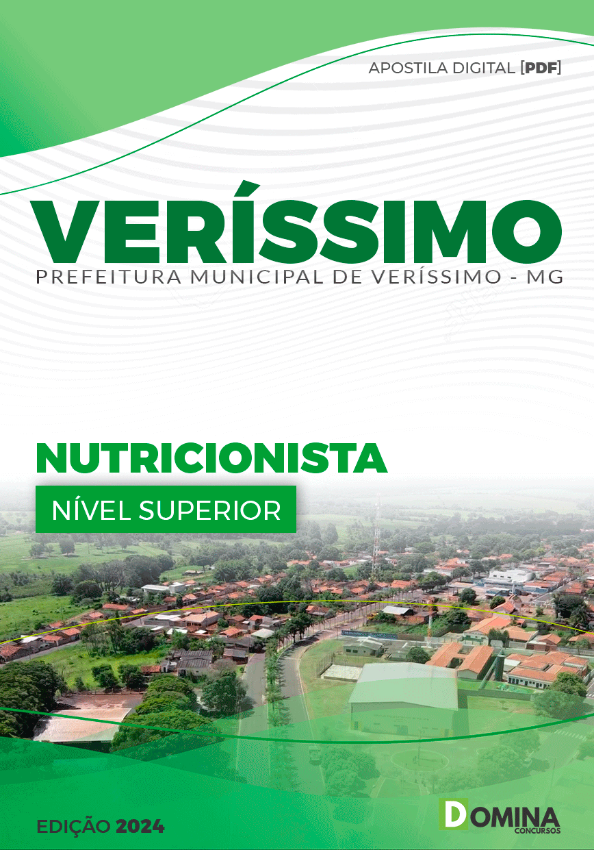 Apostila Pref Veríssimo MG 2024 Nutricionista