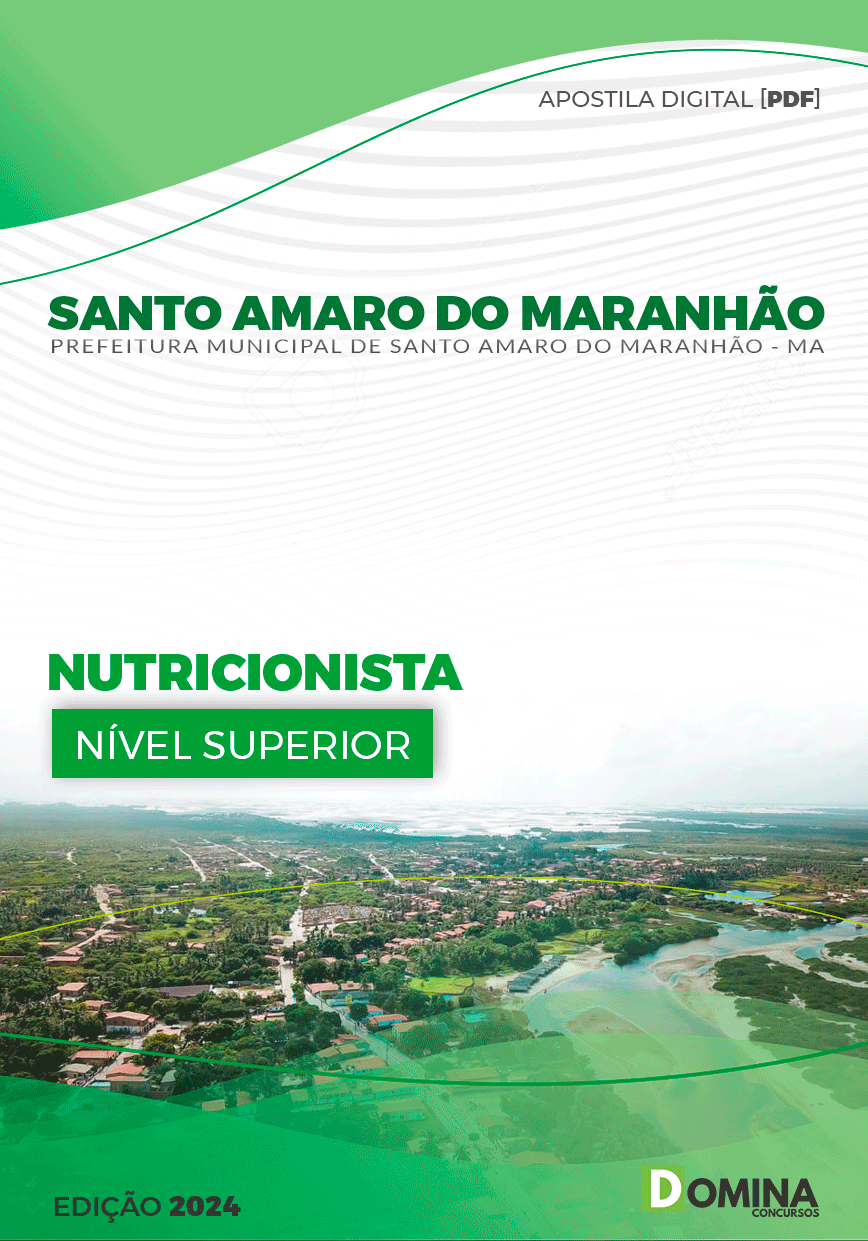 Apostila Pref Santo Amaro MA 2024 Nutricionista