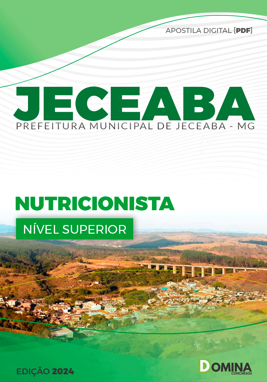 Apostila Pref Jeceaba MG 2024 Nutricionista