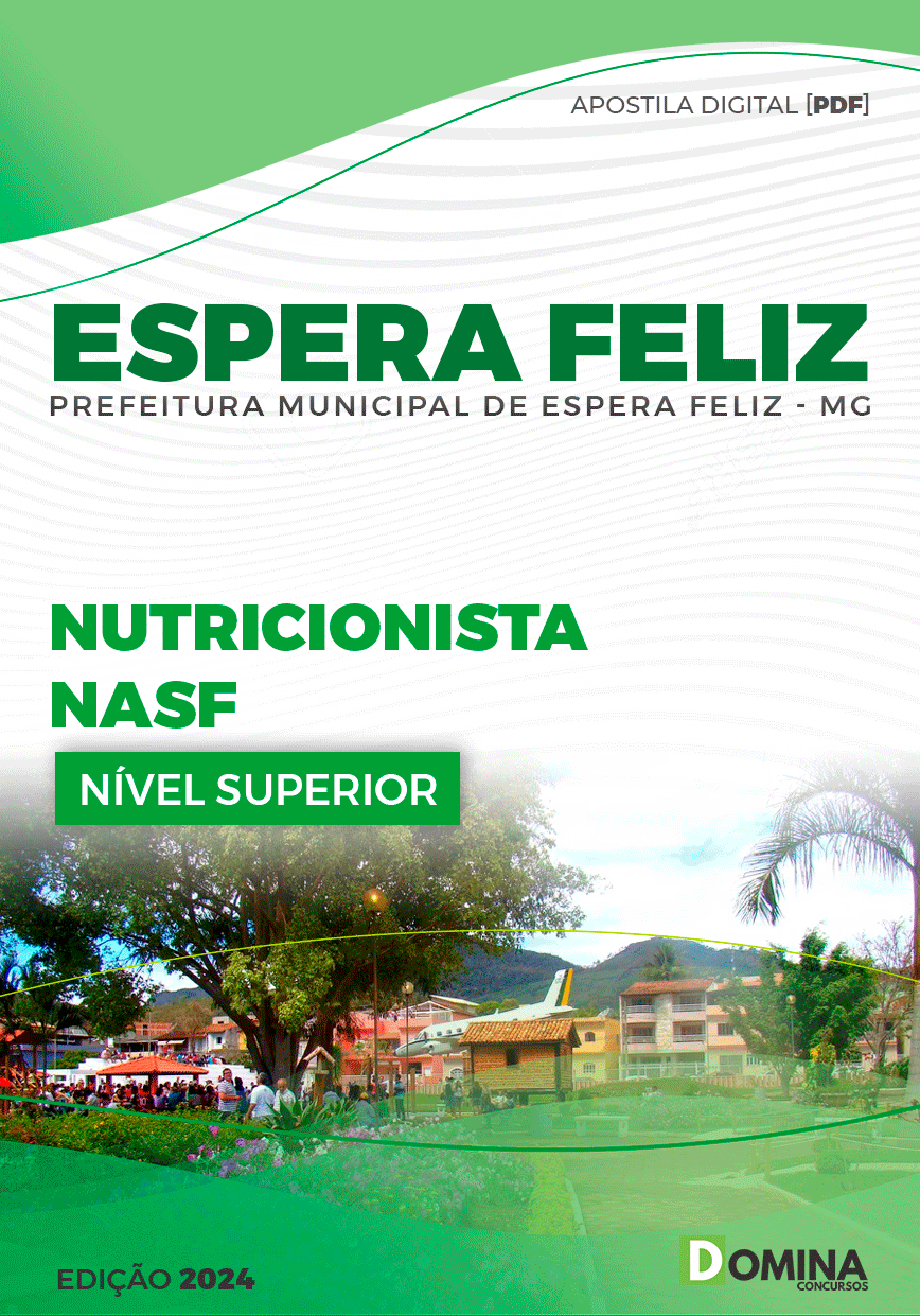 Apostila Pref Espera Feliz MG 2024 Nutricionista NASF