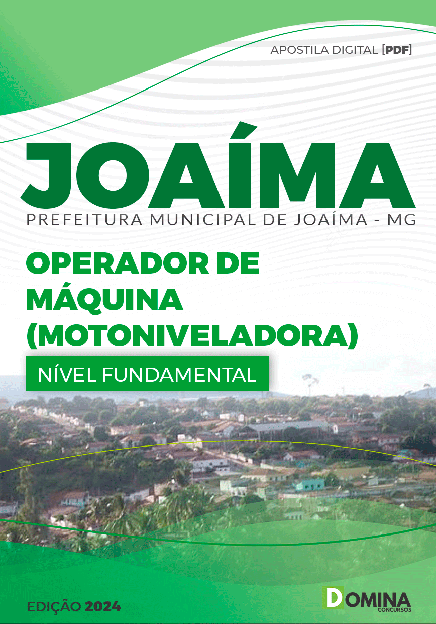 Pref Joaíma MG 2024 Operador de Máquina Motoniveladora
