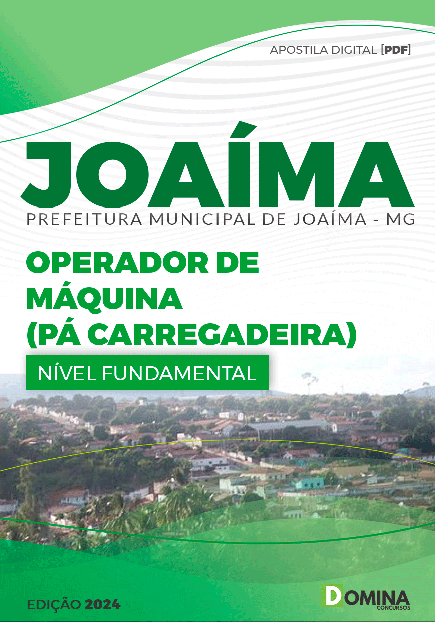 Pref Joaíma MG 2024 Operador de Máquina Pá Carregadeira