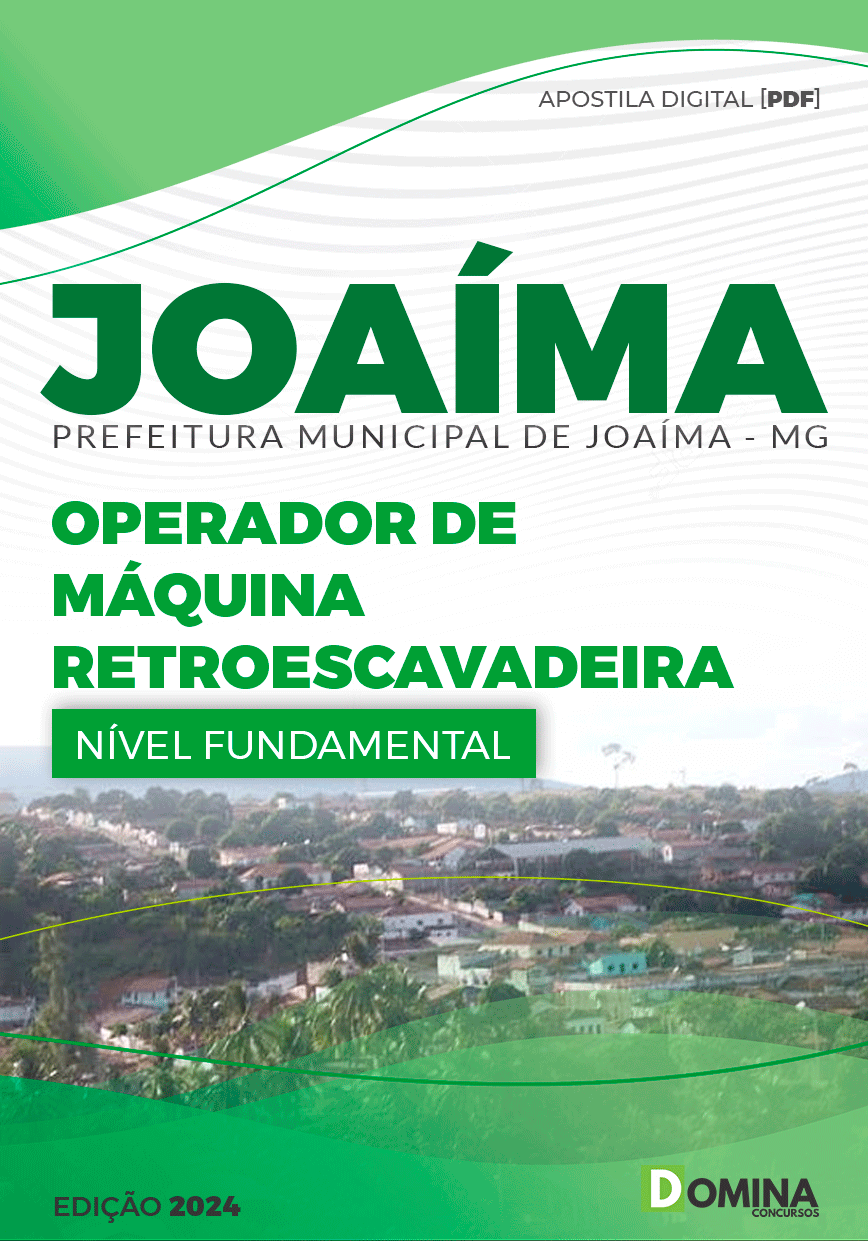 Pref Joaíma MG 2024 Operador de Máquina Retroescavadeira