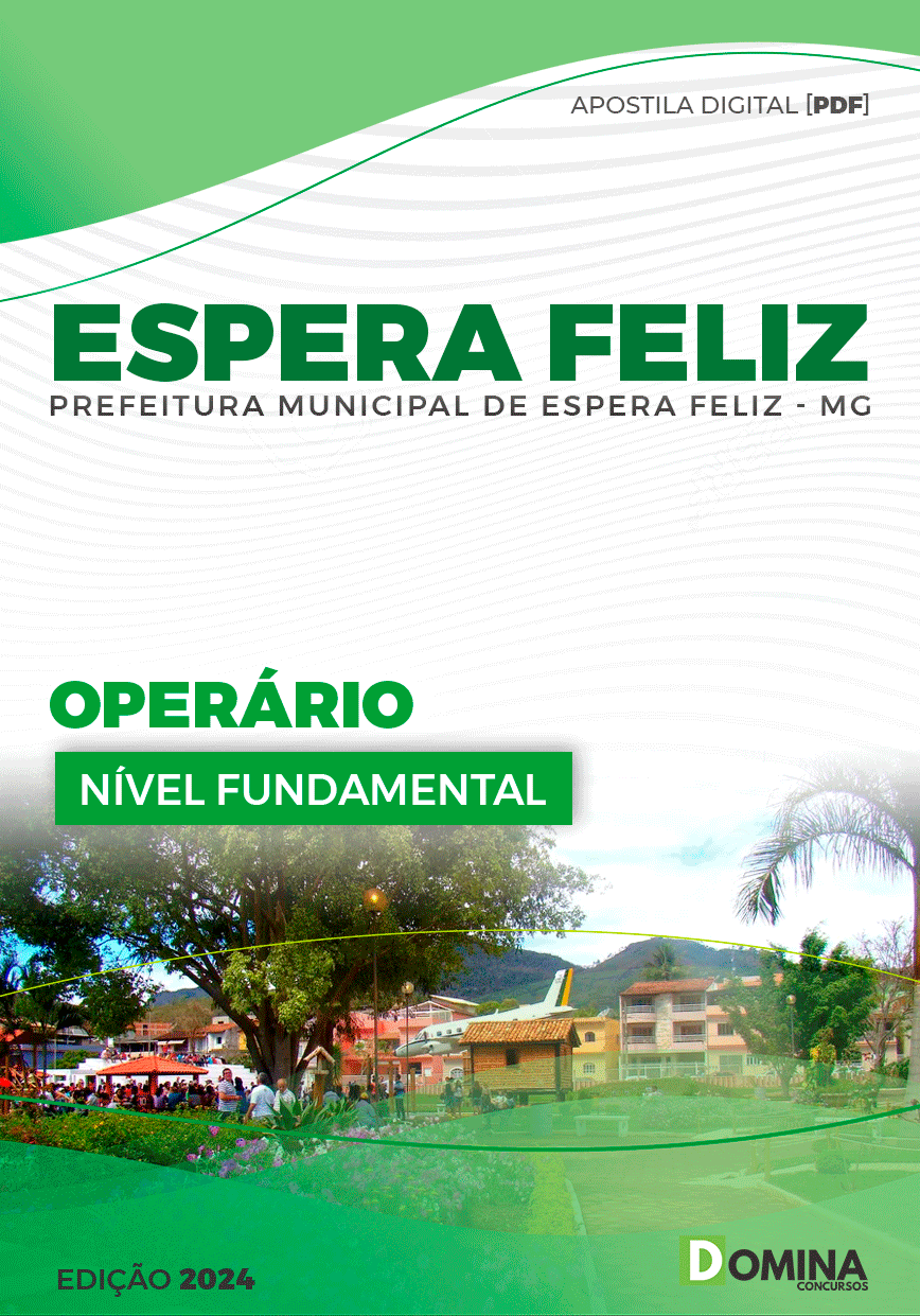Apostila Pref Espera Feliz MG 2024 Operário