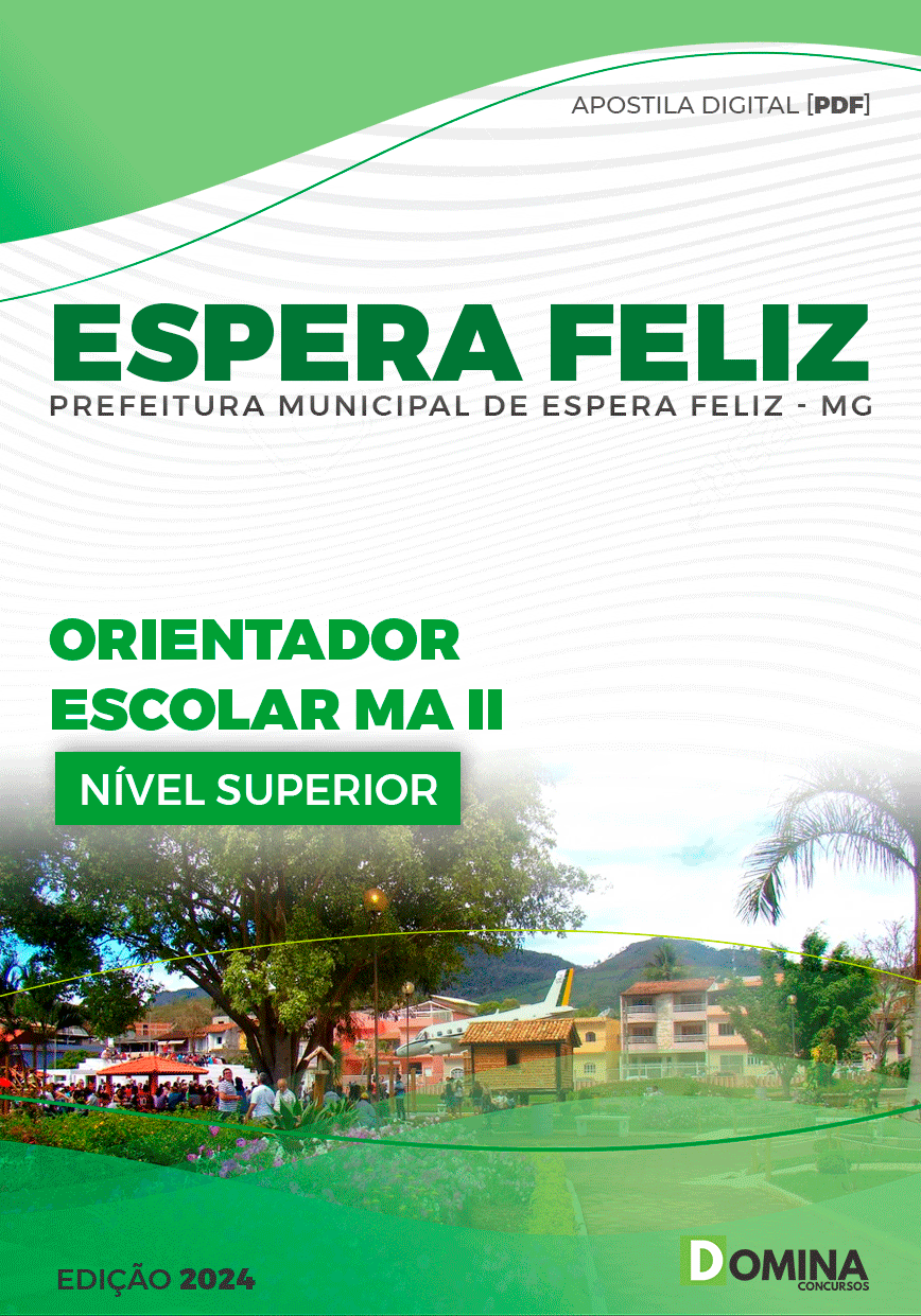 Apostila Pref Espera Feliz MG 2024 Orientador Escolar