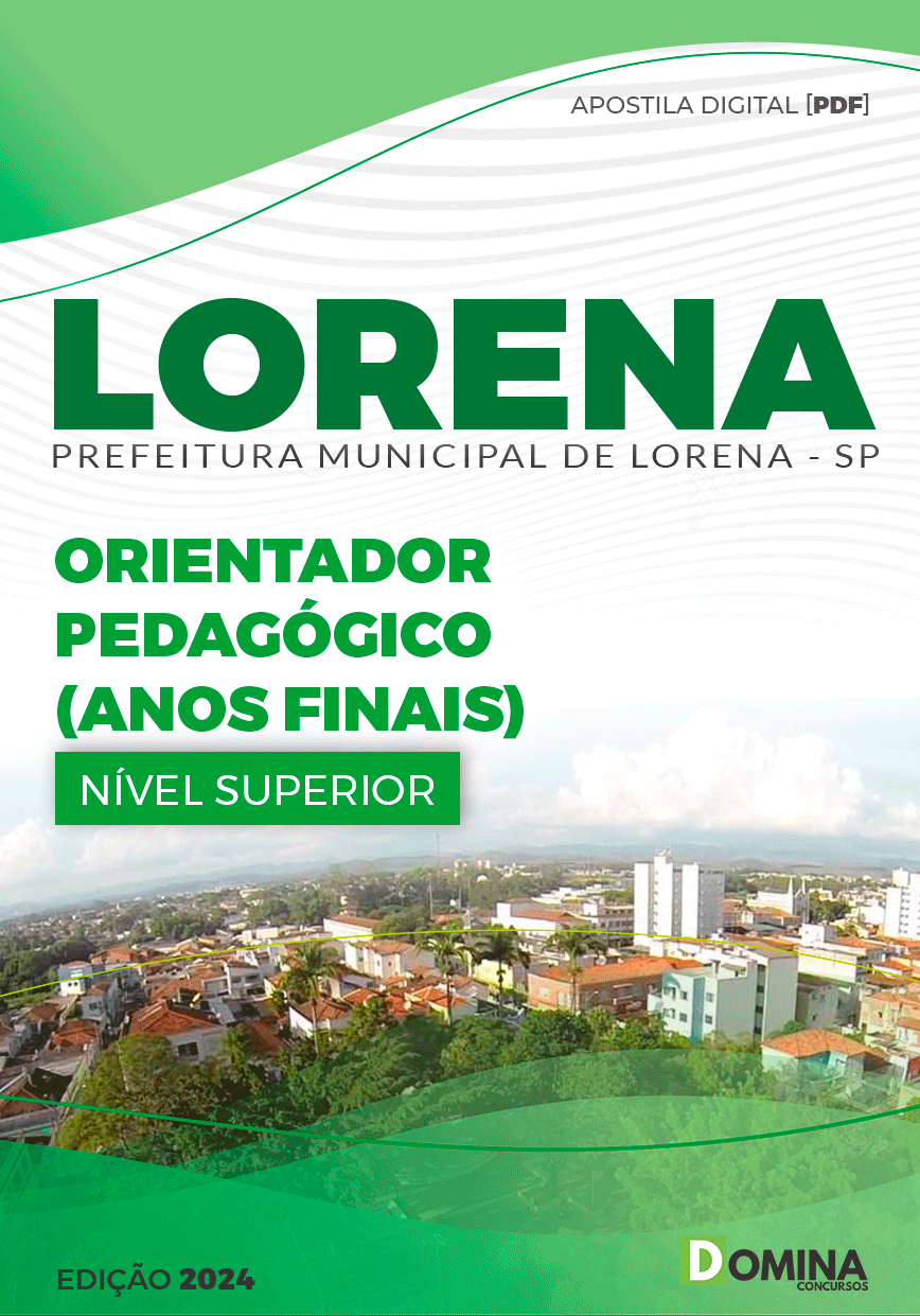 Apostila Pref Lorena SP 2024 Orientador Pedagógico Anos Finais
