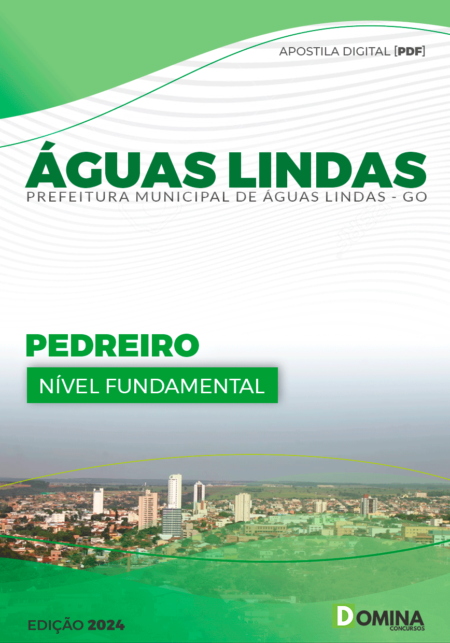Apostila Pref Águas Lindas GO 2024 Pedreiro