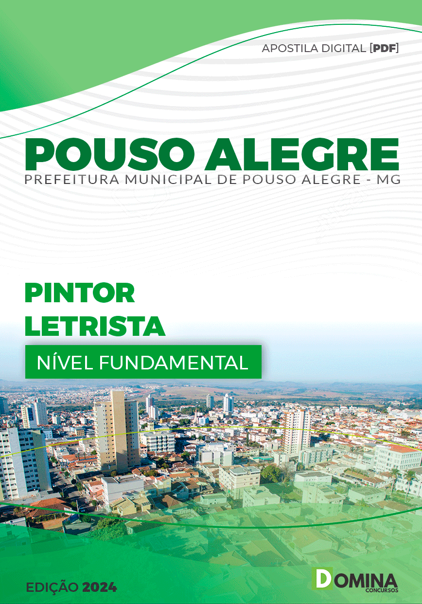 Apostila Pref Pouso Alegre MG 2024 Pintor Letrista