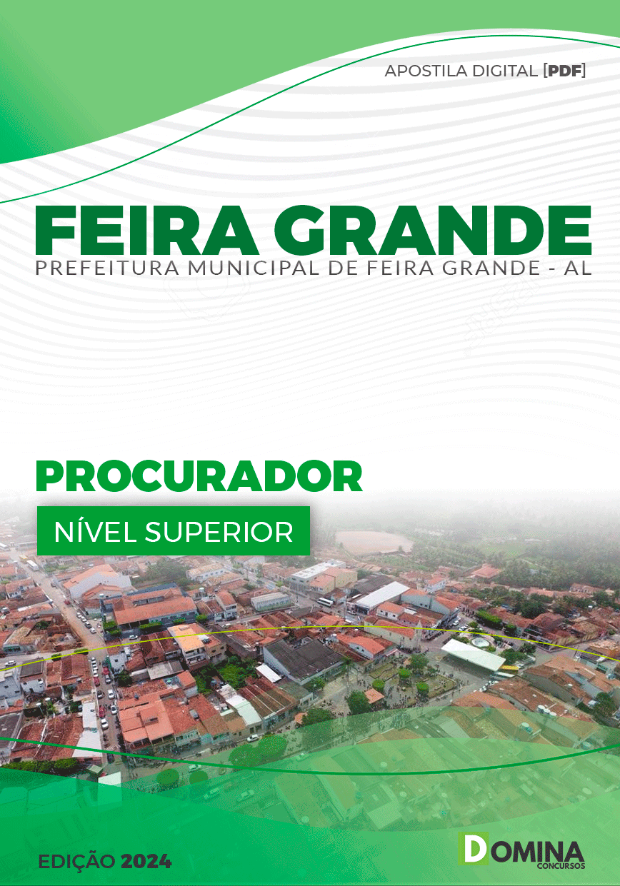 Apostila Pref Feira Grande AL 2024 Procurador