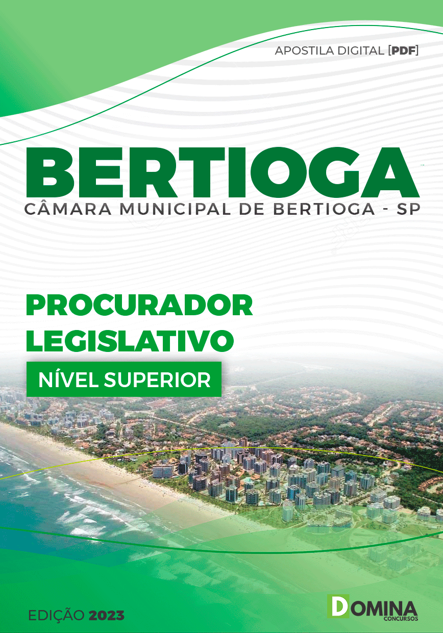 Apostila Câmara Bertioga SP 2024 Procurador Legislativo