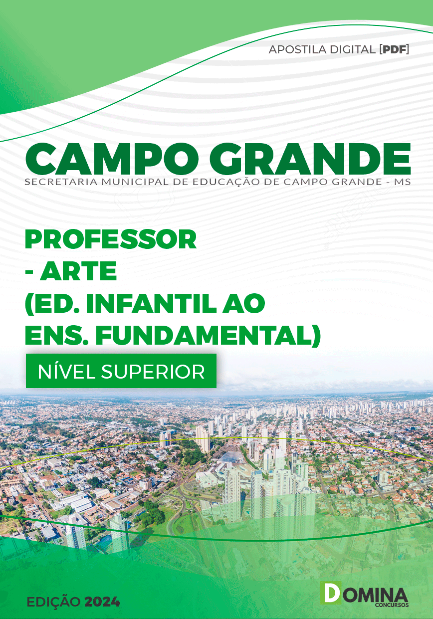 Apostila Pref Campo Grande MS 2024 Professor Arte