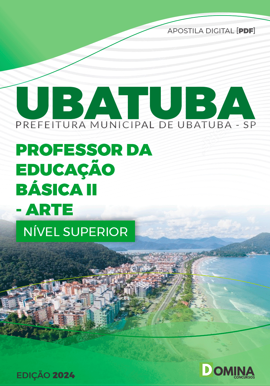 Apostila Pref Ubatuba SP 2024 Professor II Arte