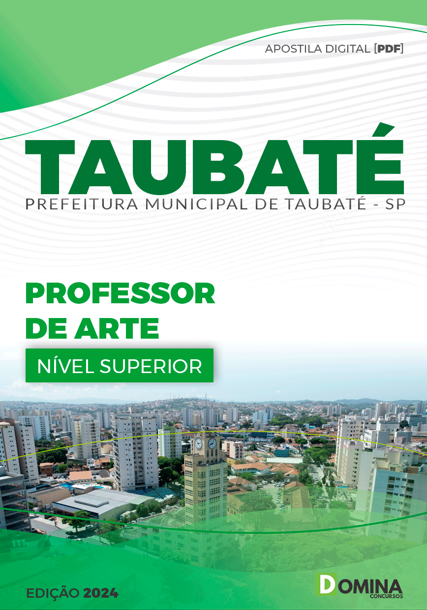 Apostila Pref Taubaté SP 2024 Professor de Arte