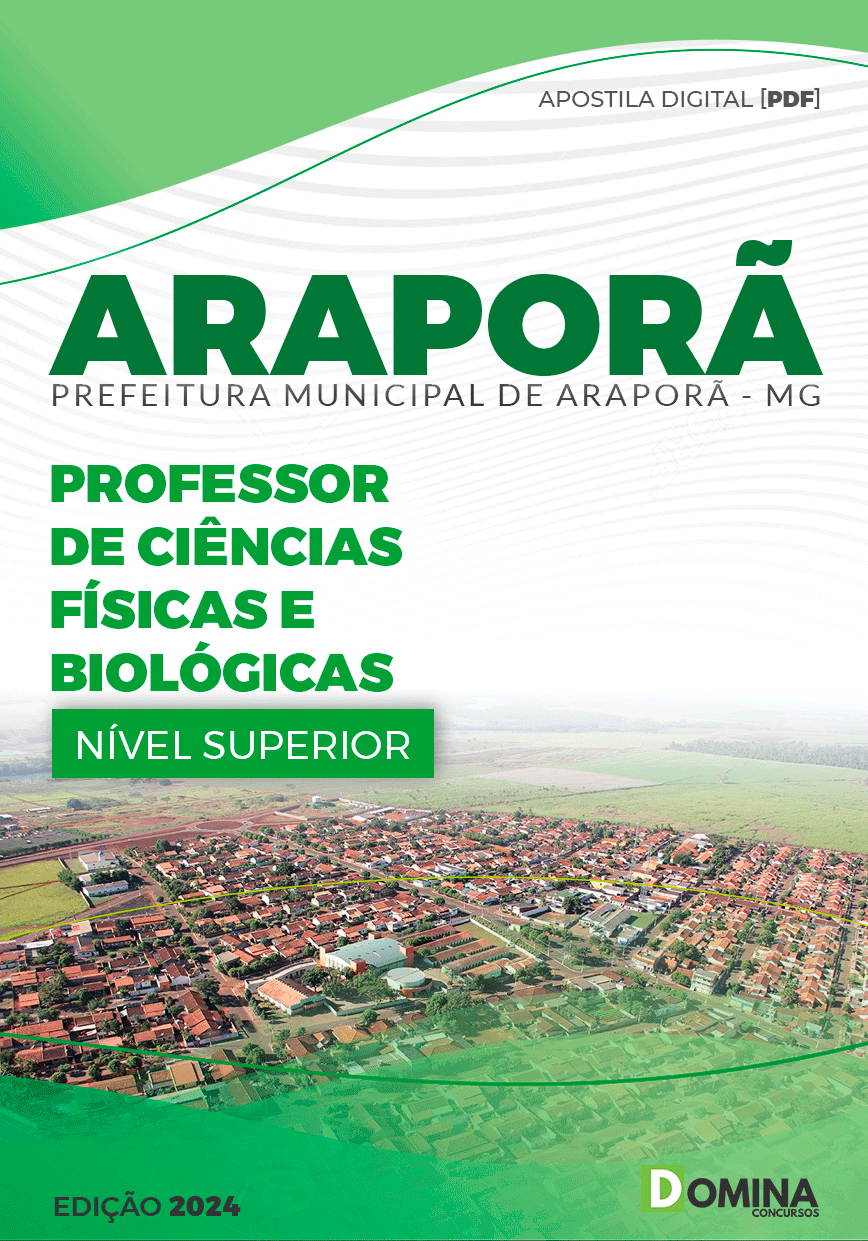 Apostila Pref Araporã MG 2024 Professor de Ciências
