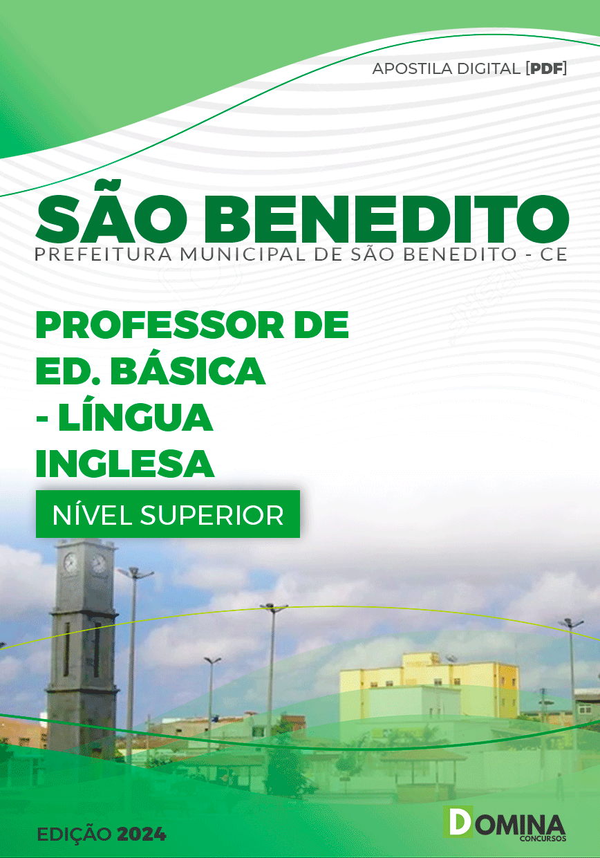Apostila Pref São Benedito CE 2024 Professor de Inglês